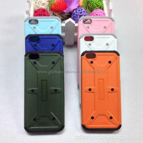 PC + TPU Cases for iPhone 5/5S, double injection, beetle design, simple and fashionable